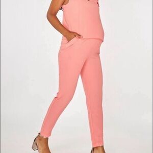 NWT Nursing Maternity Jumpsuit. Coral Pink. Medium.